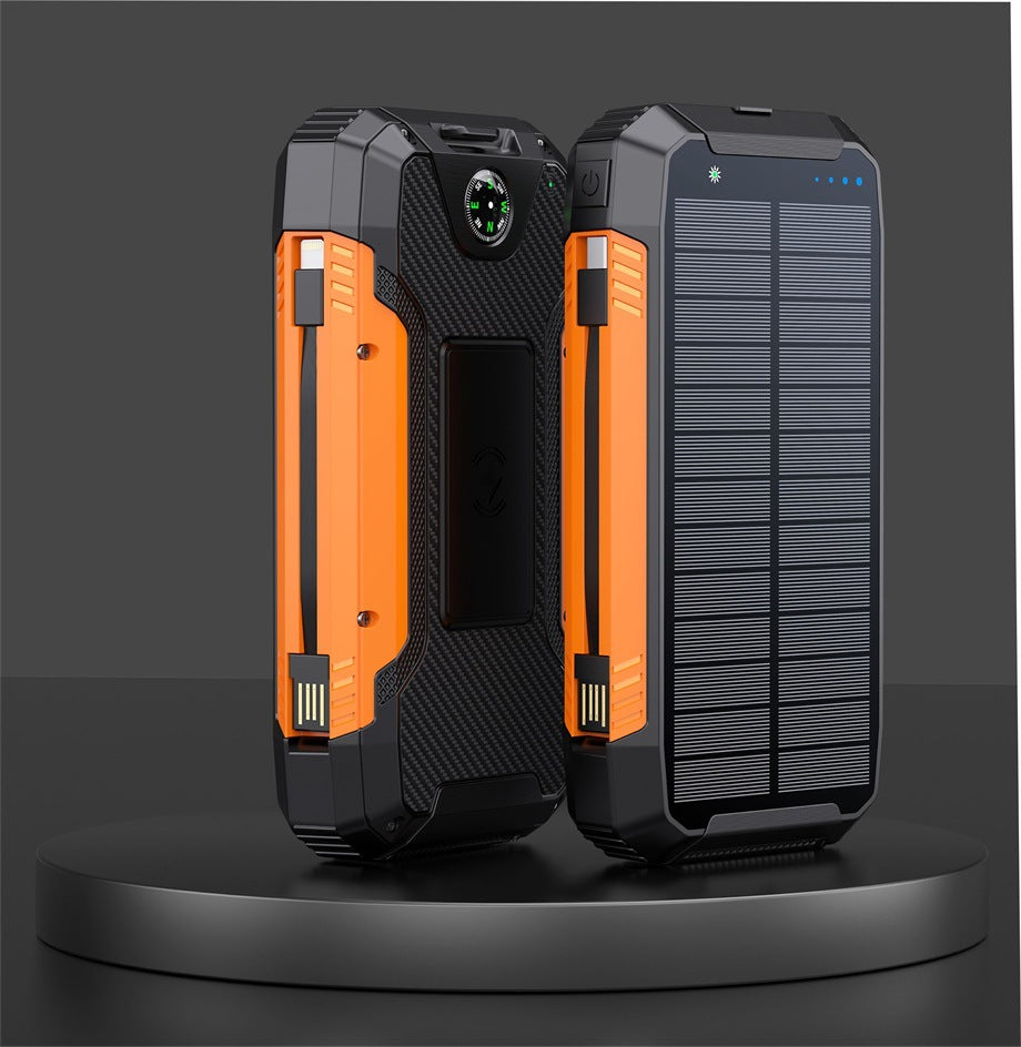Robust Solar Powerbank with Integrated Compass and LED Lighting Bowlift