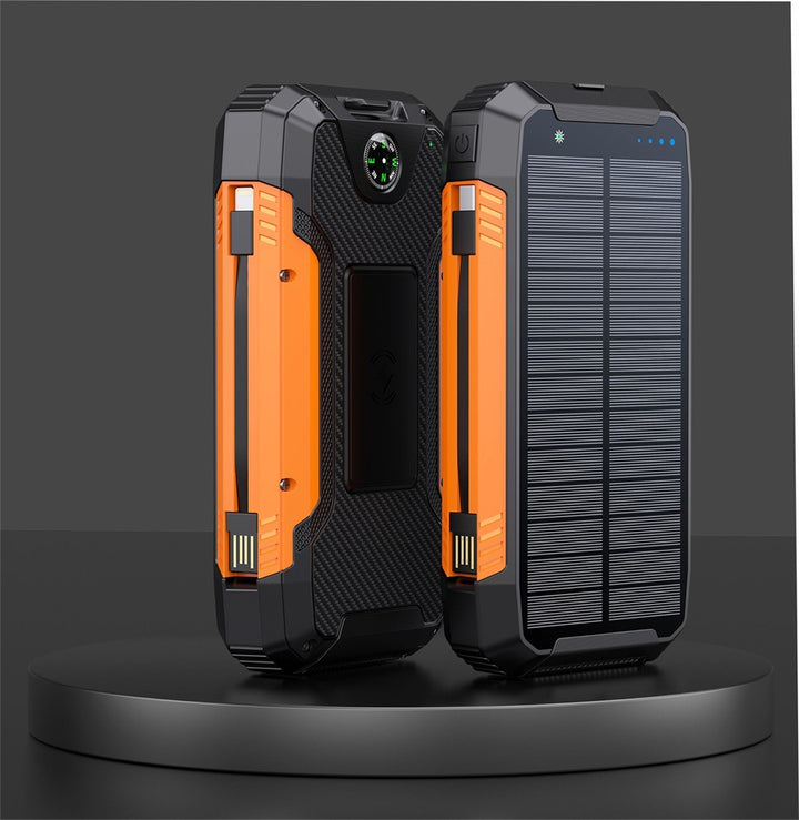 Robust Solar Powerbank with Integrated Compass and LED Lighting Bowlift