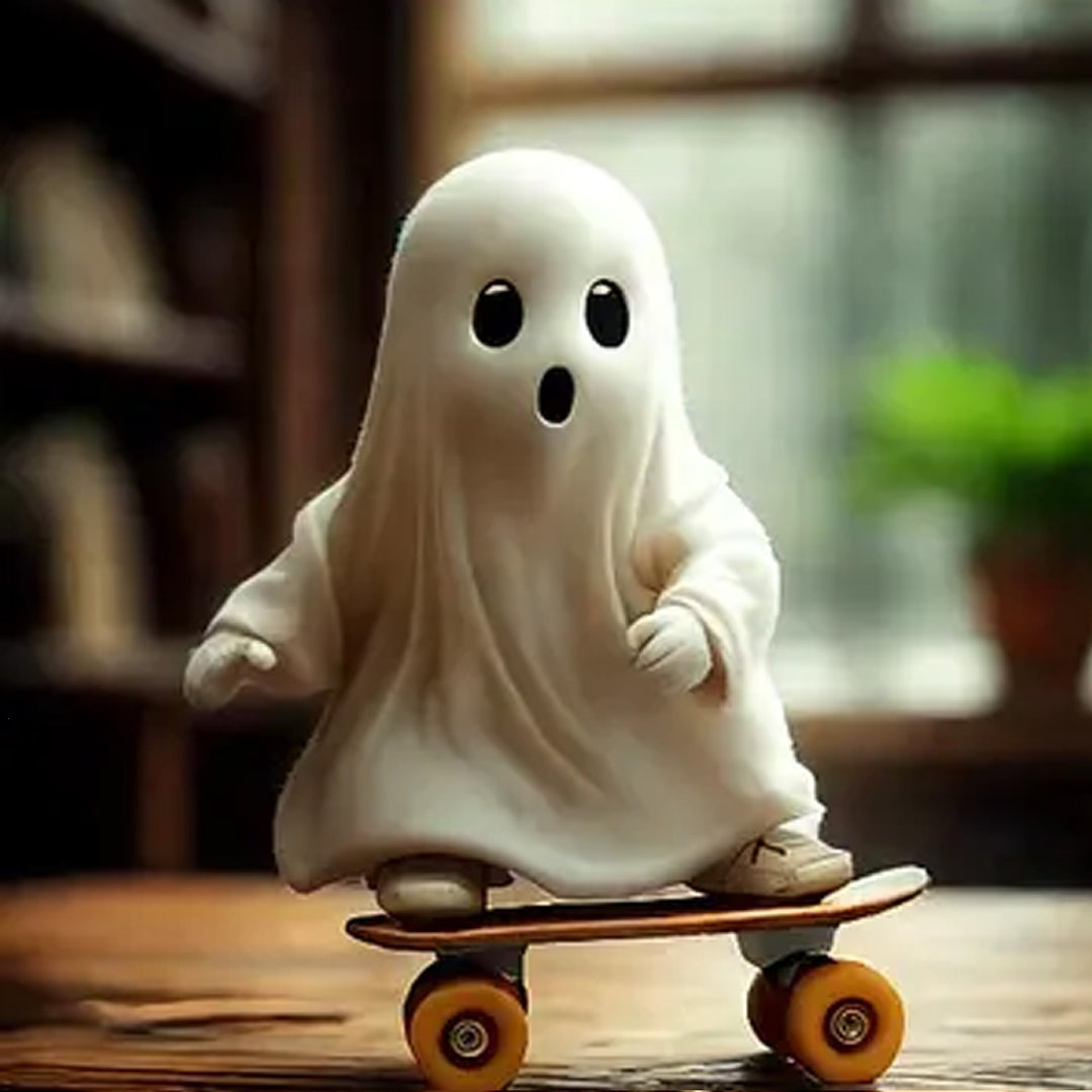 Decorative skateboard ghost figure Bowlift