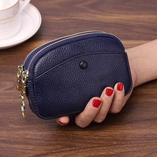 Compact Leather Coin Pouch Bowlift