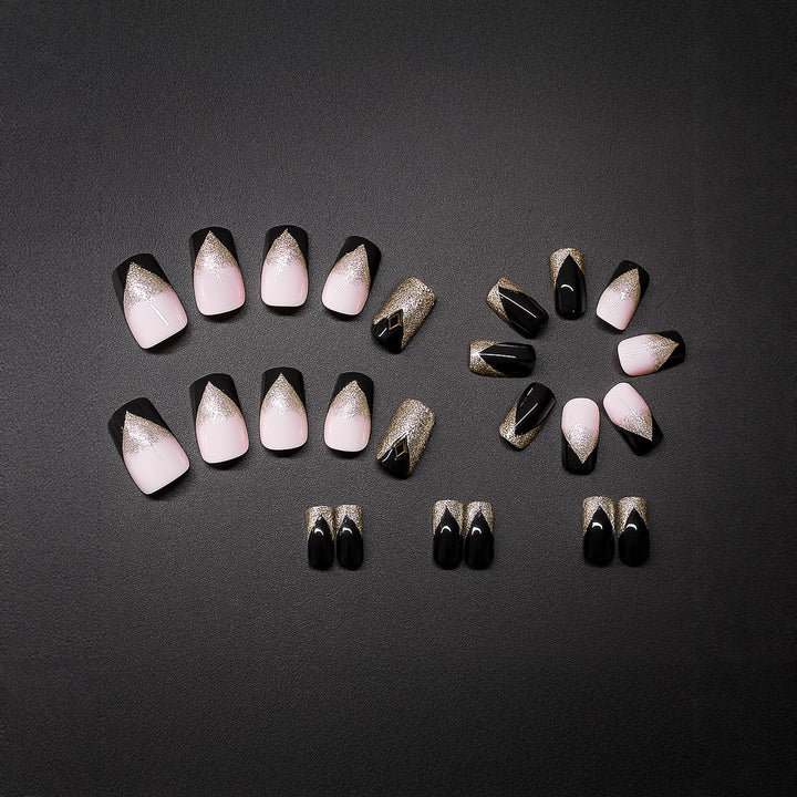 Glamorous Shimmering Nail Art Extensions Bowlift
