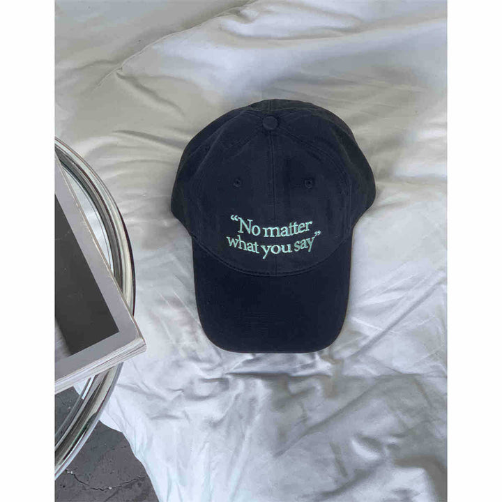Women's Casual Embroidered Statement Cap Bowlift