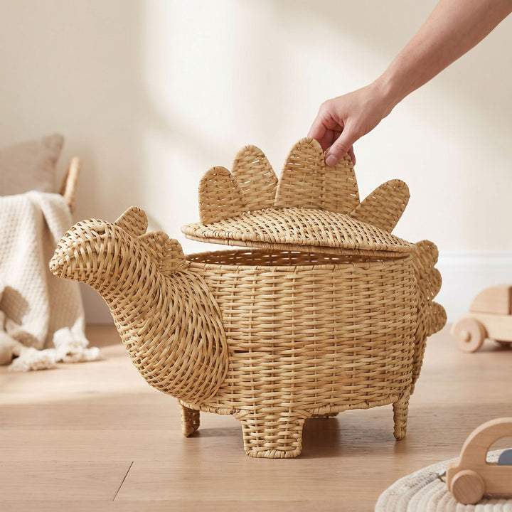 Funny Dinosaur Storage Basket Bowlift
