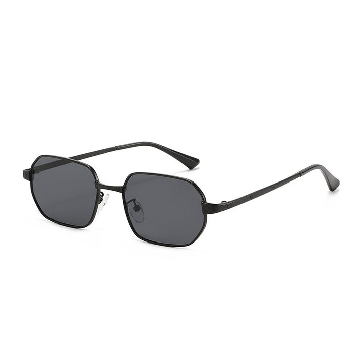 Geometric Metal Frame Sunglasses Bowlift