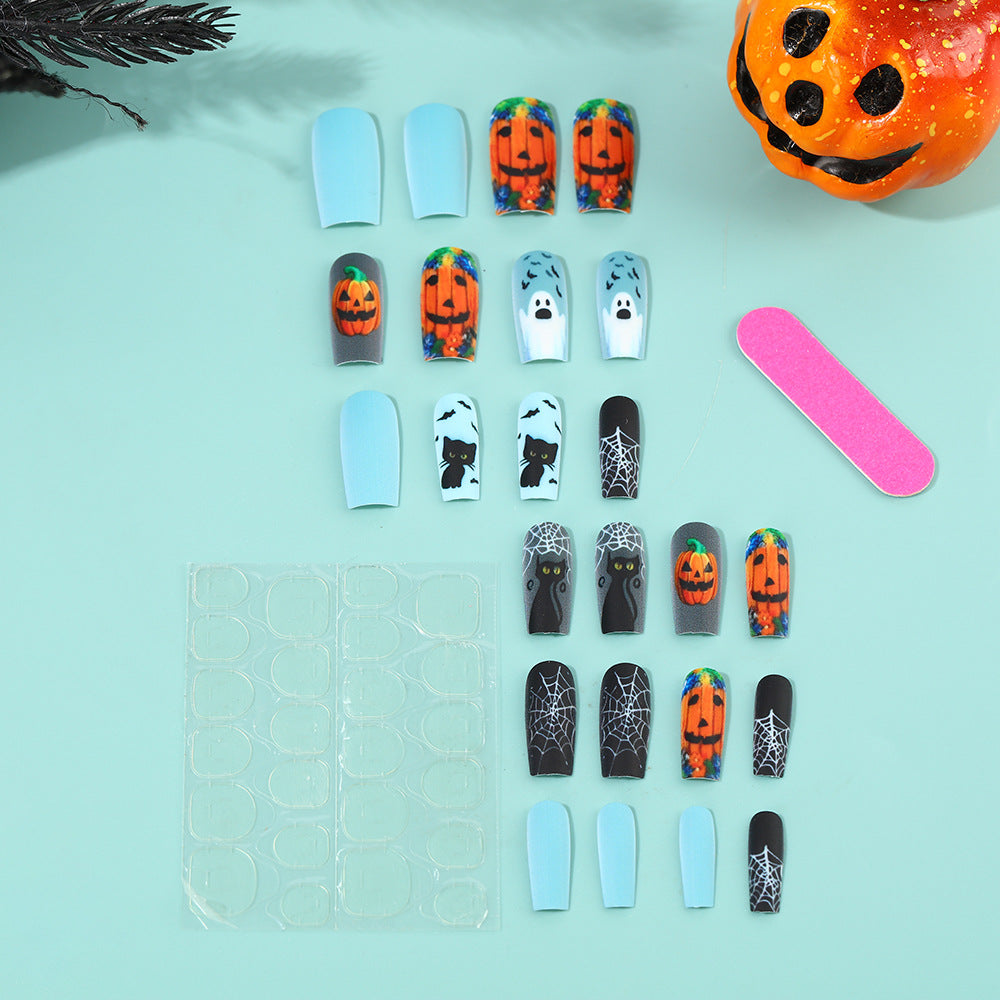 Creative Halloween Design Artificial Nails Bowlift