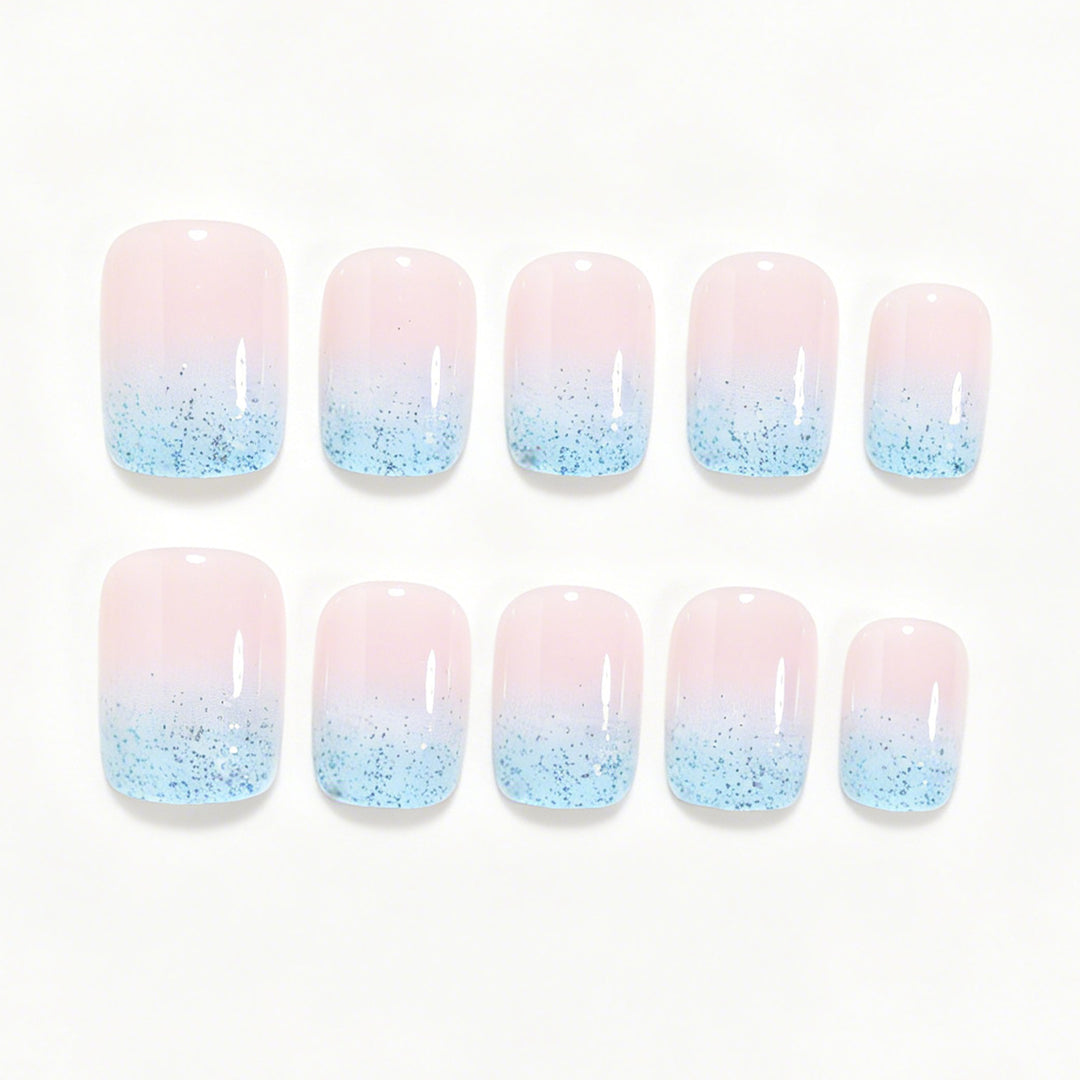 Glitter Ombre Nail Art Bowlift