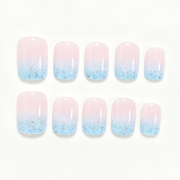 Glitter Ombre Nail Art Bowlift