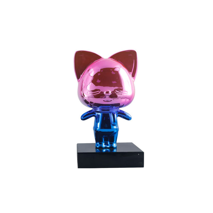 Playful Cat Figurine