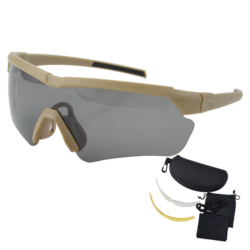 Tactical wraparound performance sunglasses with interchangeable lenses Bowlift