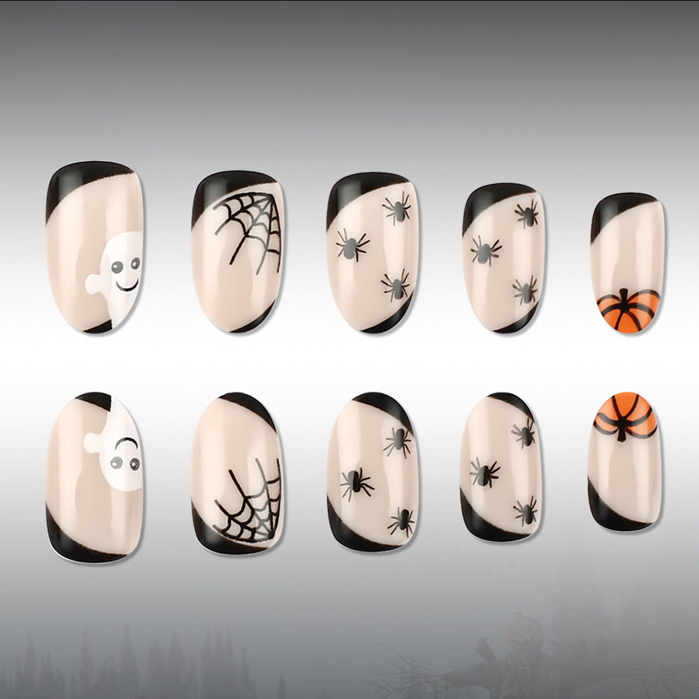 Halloween-Themed Nail Art Design Bowlift