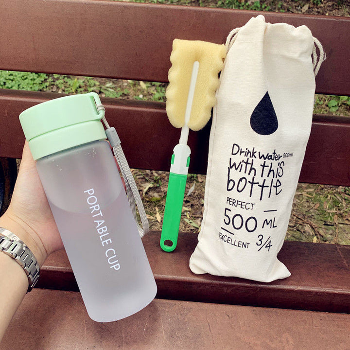 Women's portable water bottle with practical cleaning system Bowlift