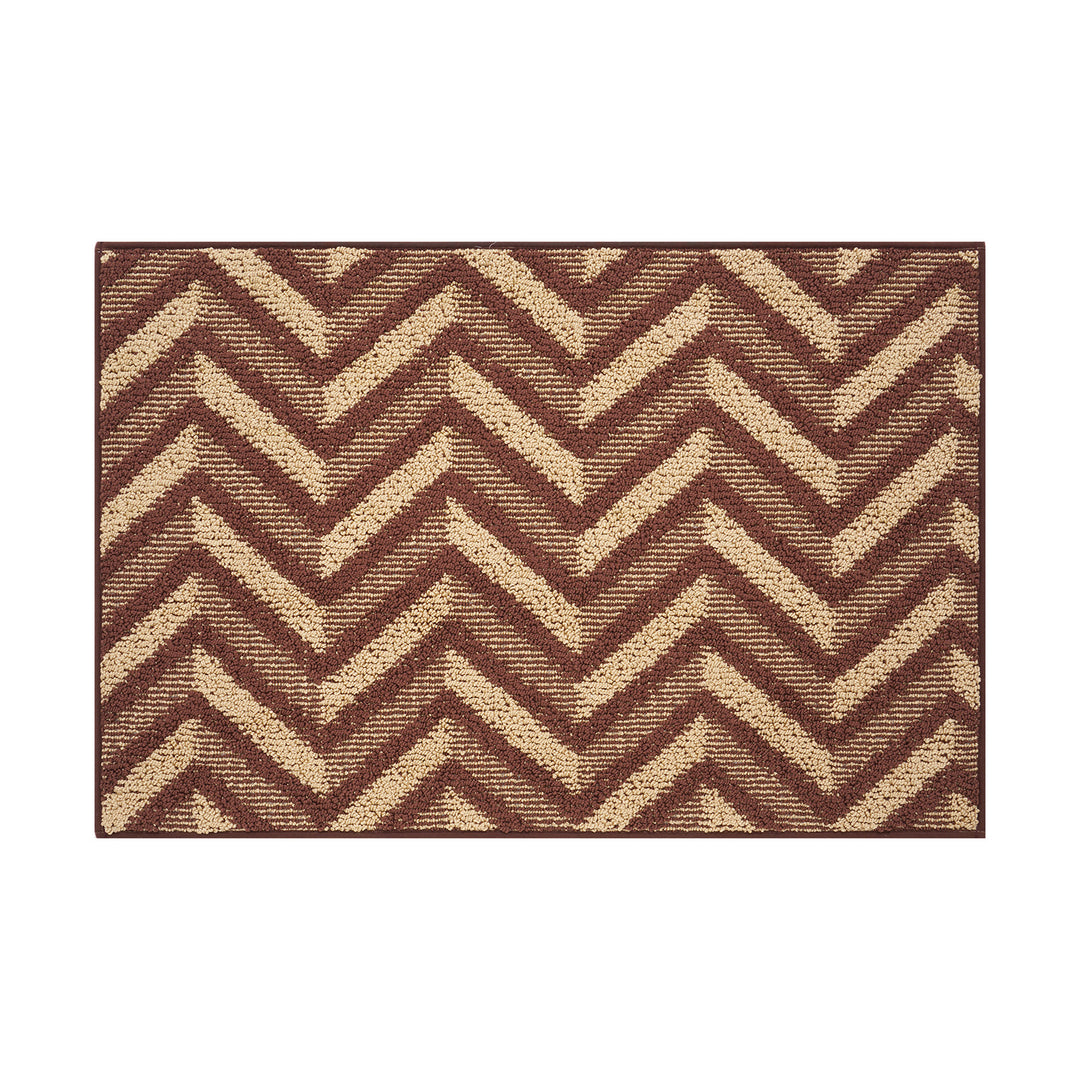 Textured Geometric Doormat Bowlift
