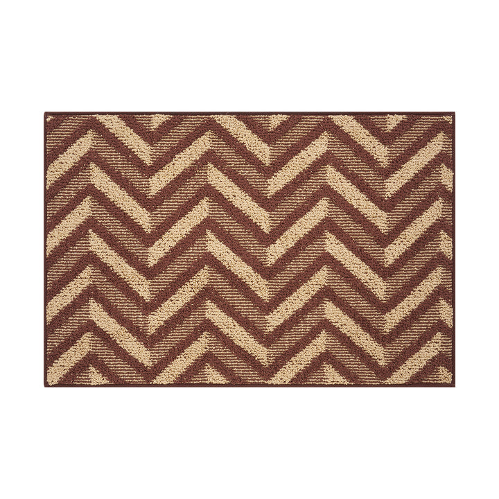 Textured Geometric Doormat Bowlift