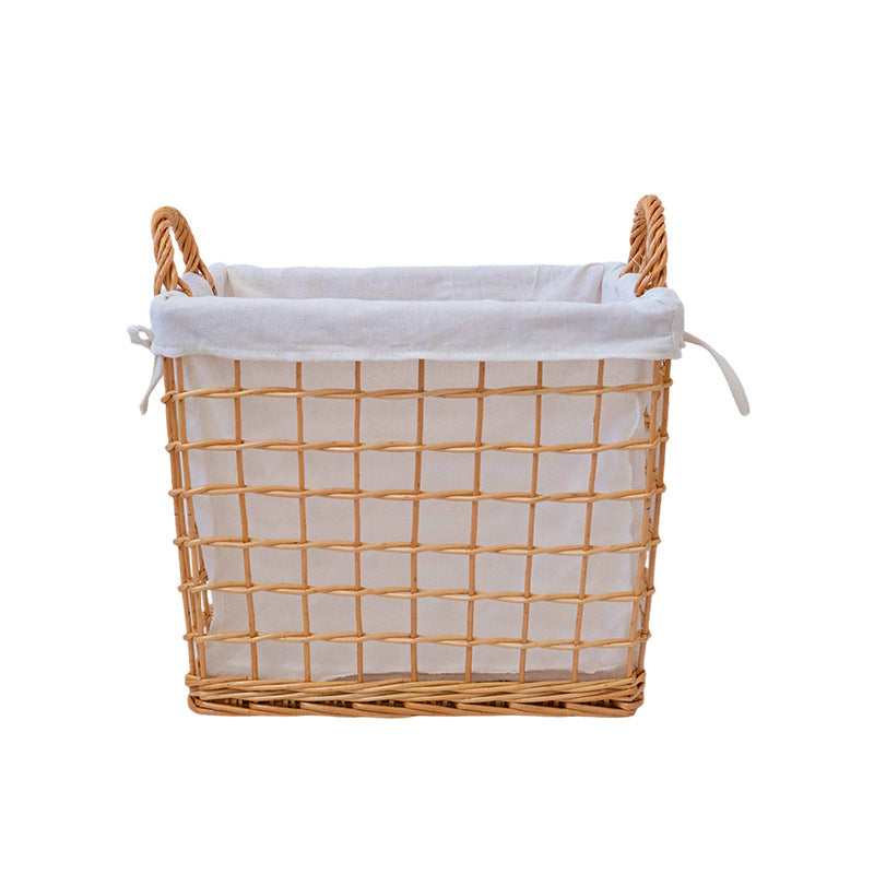 Classic storage basket with removable fabric insert