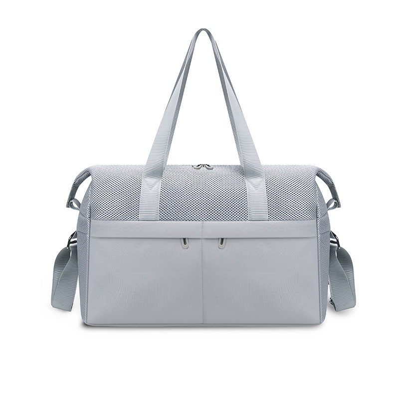 Sporty tote bag with breathable mesh material and multifunctional pockets Bowlift