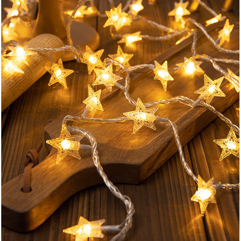 Decorative Snowflake LED String Lights Battery Powered Indoor Outdoor Fairy Bowlift