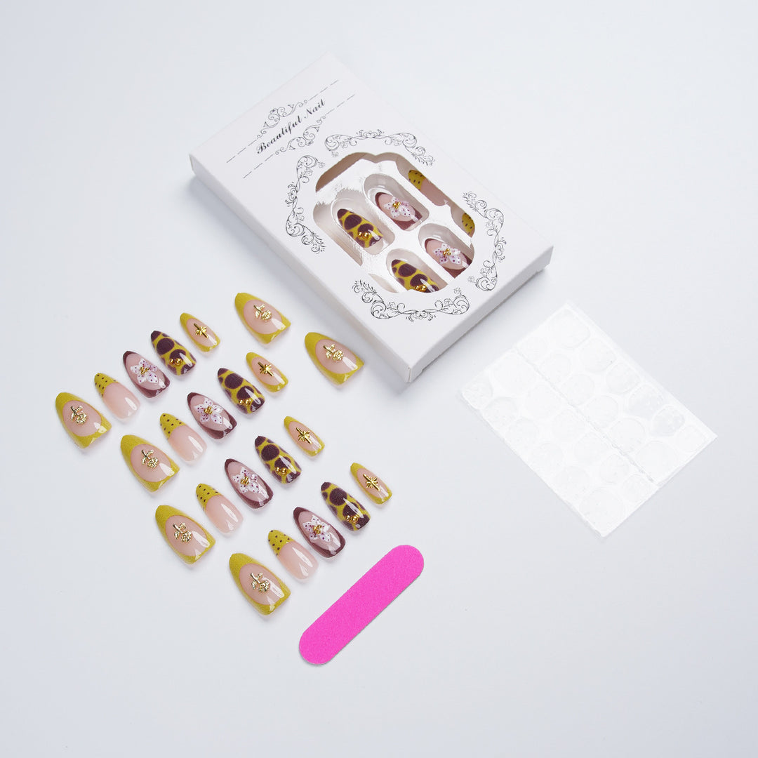 Elegant Artificial Nail Set with Unique Design Bowlift