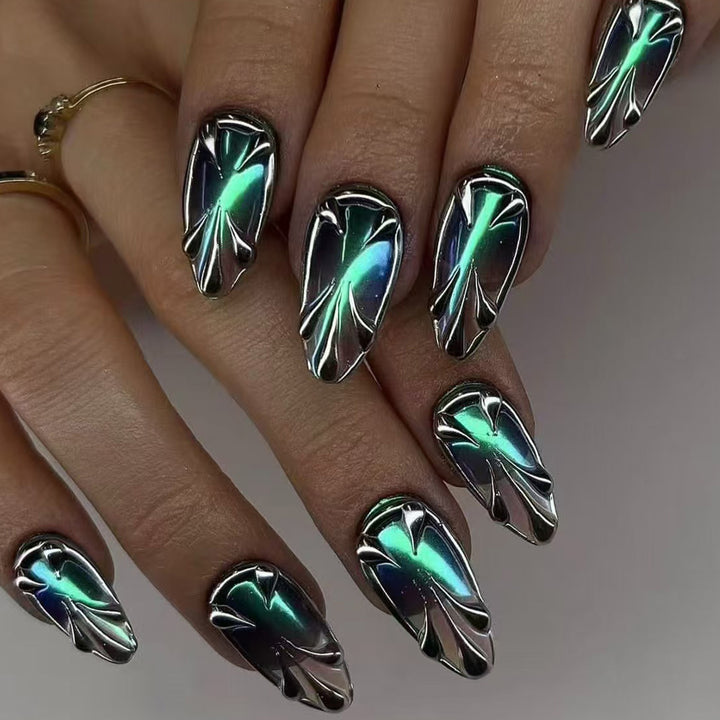 Thematic Artisan Press-On Nail Set Bowlift
