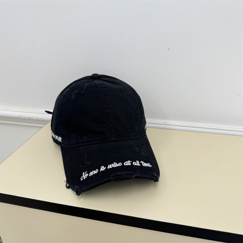 Men's Vintage Distressed Baseball Cap Bowlift