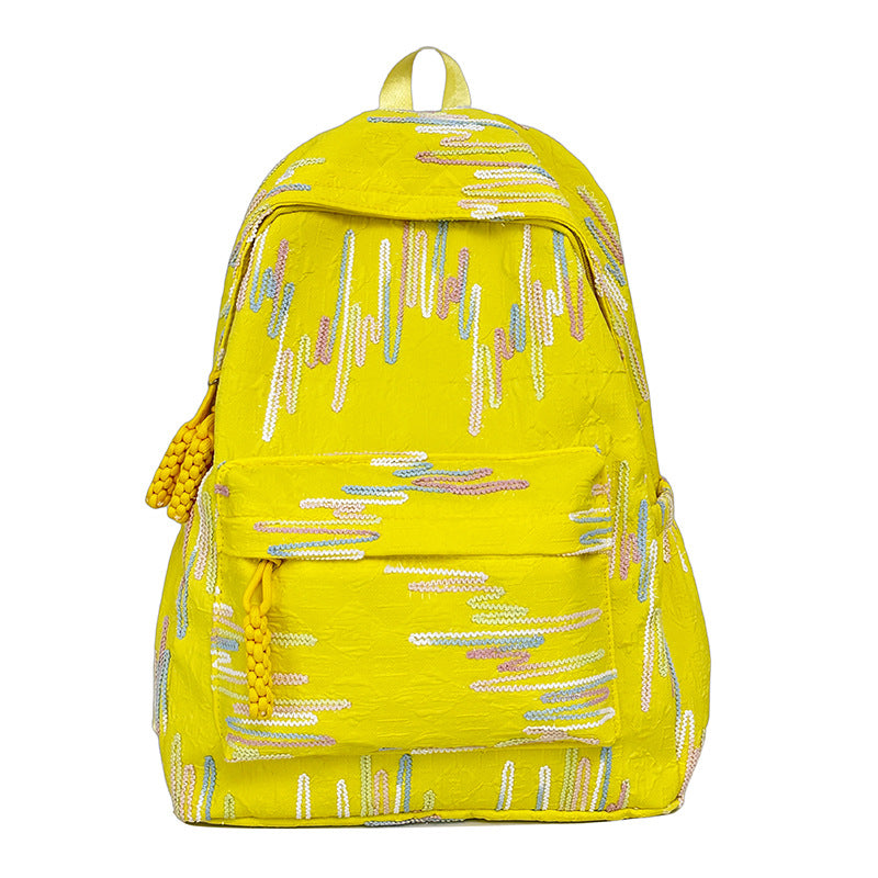 Backpack with Colorful Geometric Design Bowlift