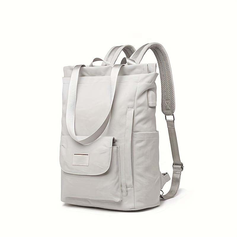 Unisex Multifunctional Backpack with Padded Laptop Compartment and Side Access Bowlift