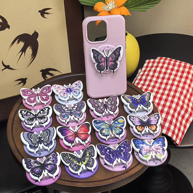 Butterfly-Themed Phone Grip Bowlift