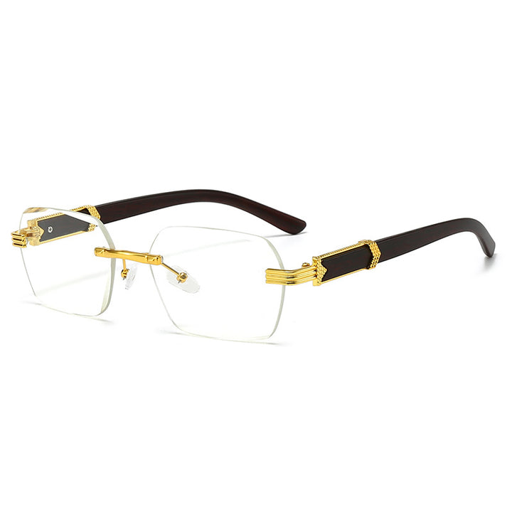 Women’s fashionable square sunglasses with golden accents Bowlift