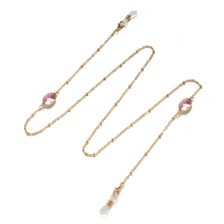 Chic Gemstone-Accented Eyewear Chain Bowlift