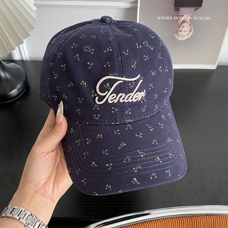 Women's Trendy Floral Print Baseball Cap Bowlift