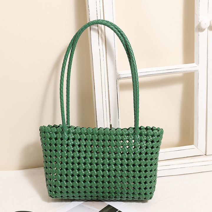 Braided Beach Bag with Practical Folding Mechanism Bowlift