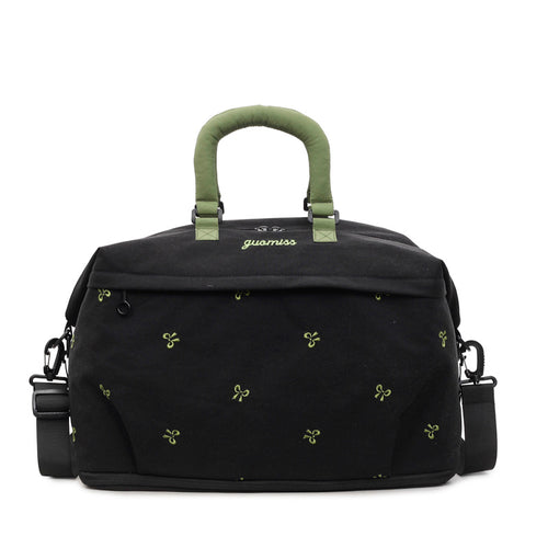 Embroidered Canvas Weekend Bag
