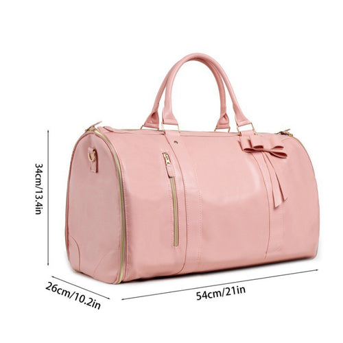 Chic Bow Detailed Travel Duffle Bag Bowlift