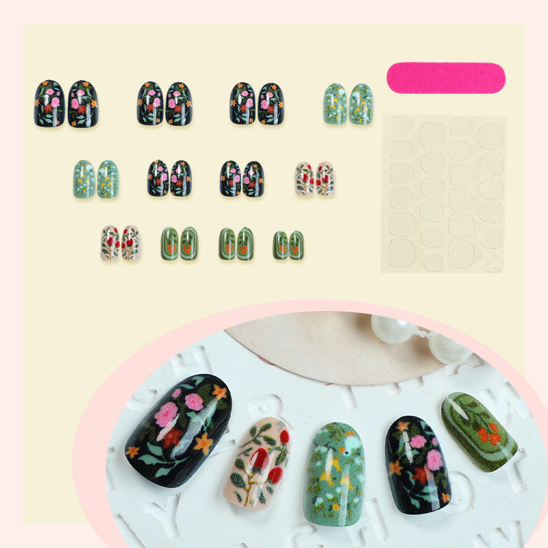 Floral Design Press-On Nail Art Kit Bowlift