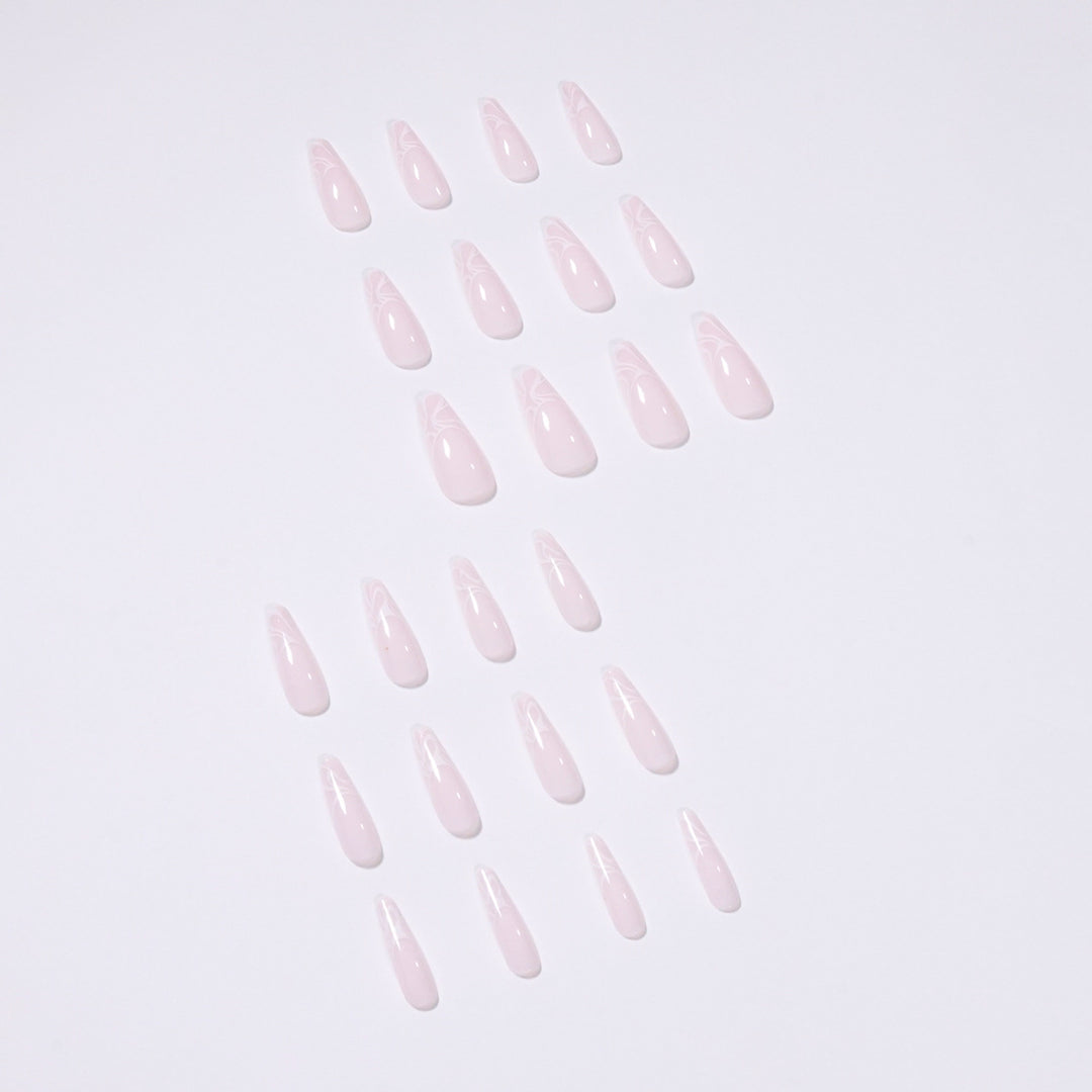 Artistic Nail Extensions with Elegant Fluid Design Bowlift