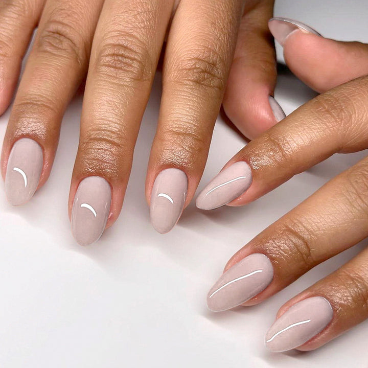 Elegant Almond-Shaped Press-On Nail Set Bowlift