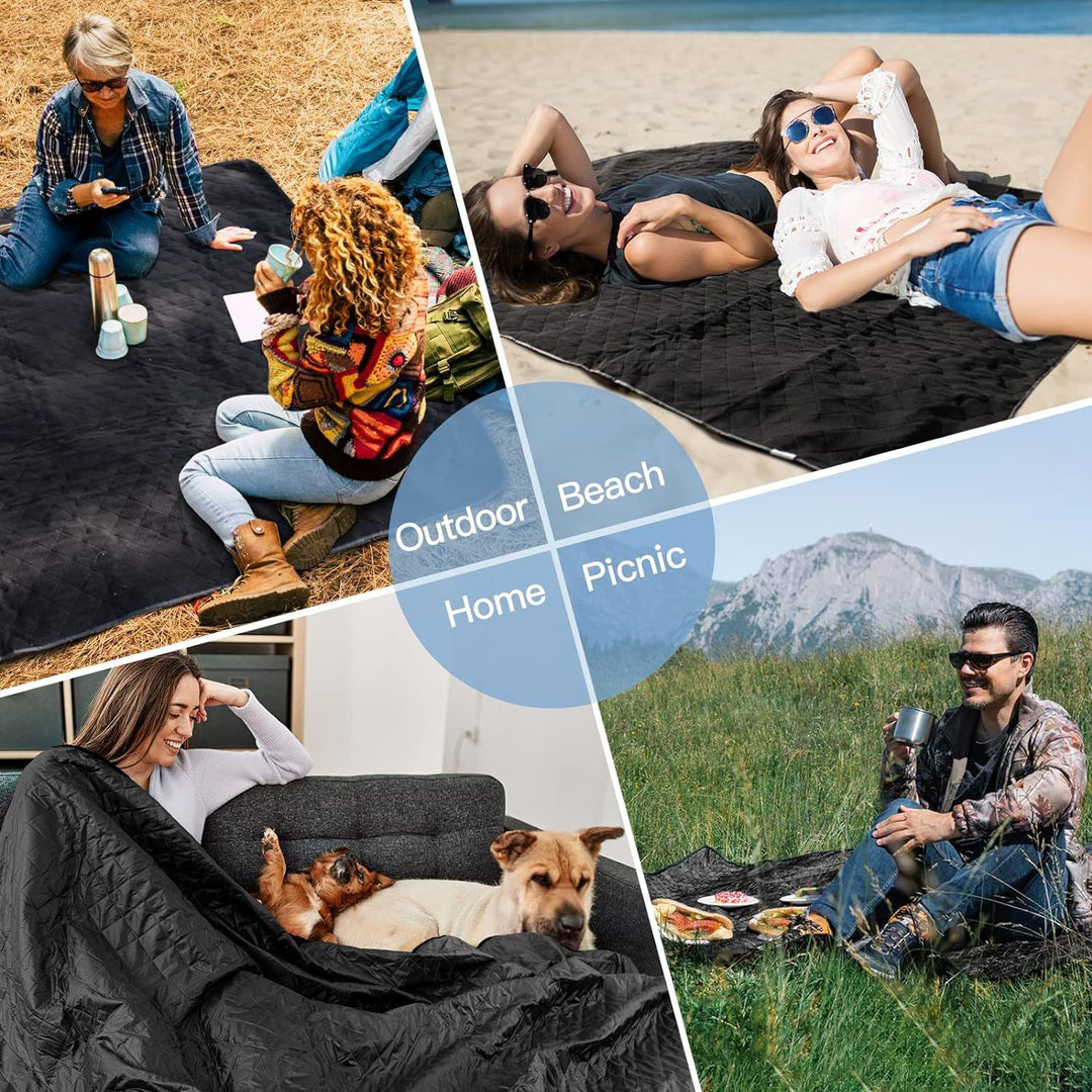 Compact Folding Picnic Blanket Bowlift