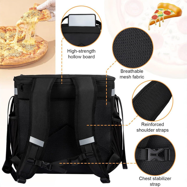 Ladies Insulated Multi-Purpose Delivery Bag with Practical Outer Pockets Bowlift