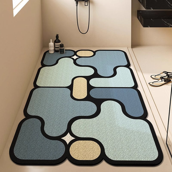 Modern Geometric Bath Mat Bowlift