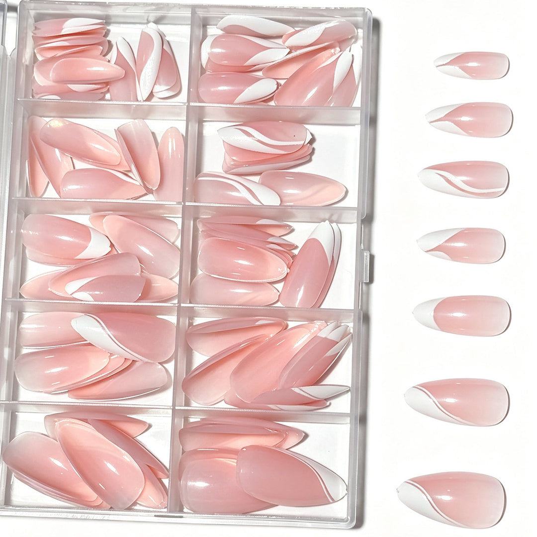 Premium Press-On Nail Tips Set Bowlift