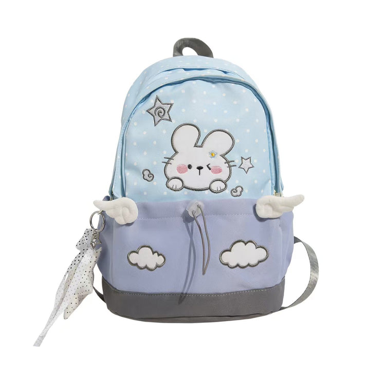 Backpack with Cute Rabbit Motif and Practical Compartments Bowlift