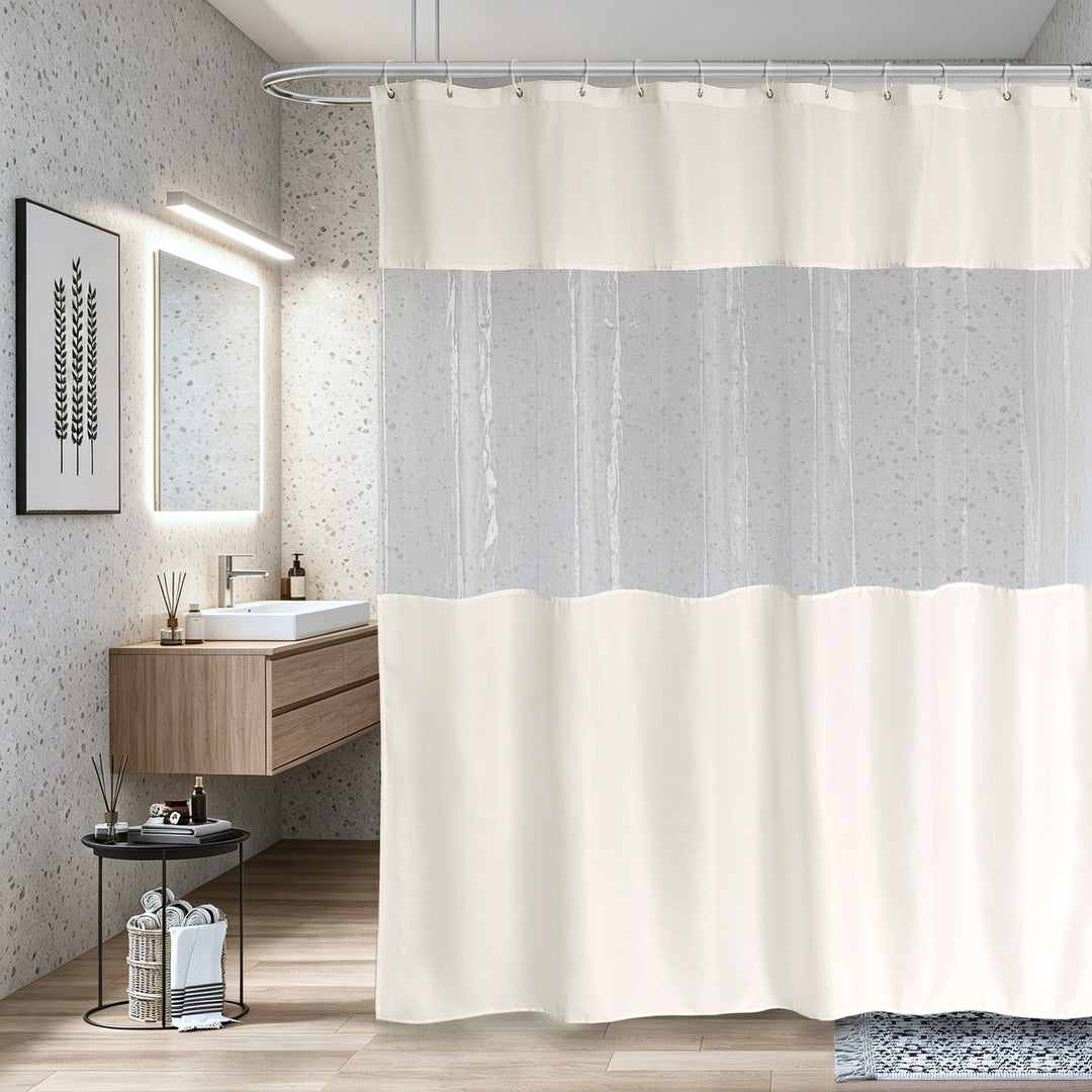 Luxury Waterproof Shower Curtain Bowlift