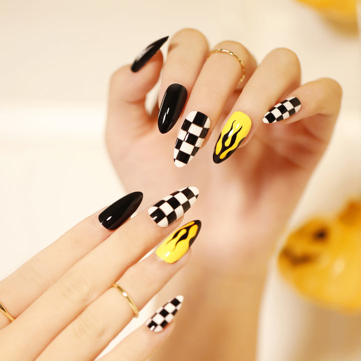 Artful Nail Art in Halloween Design Bowlift