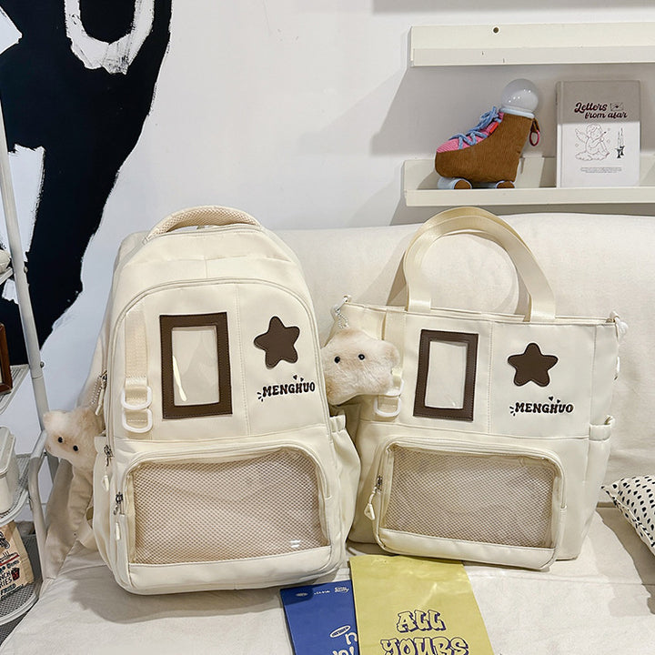 Functional School Backpack with Clear Pocket Bowlift
