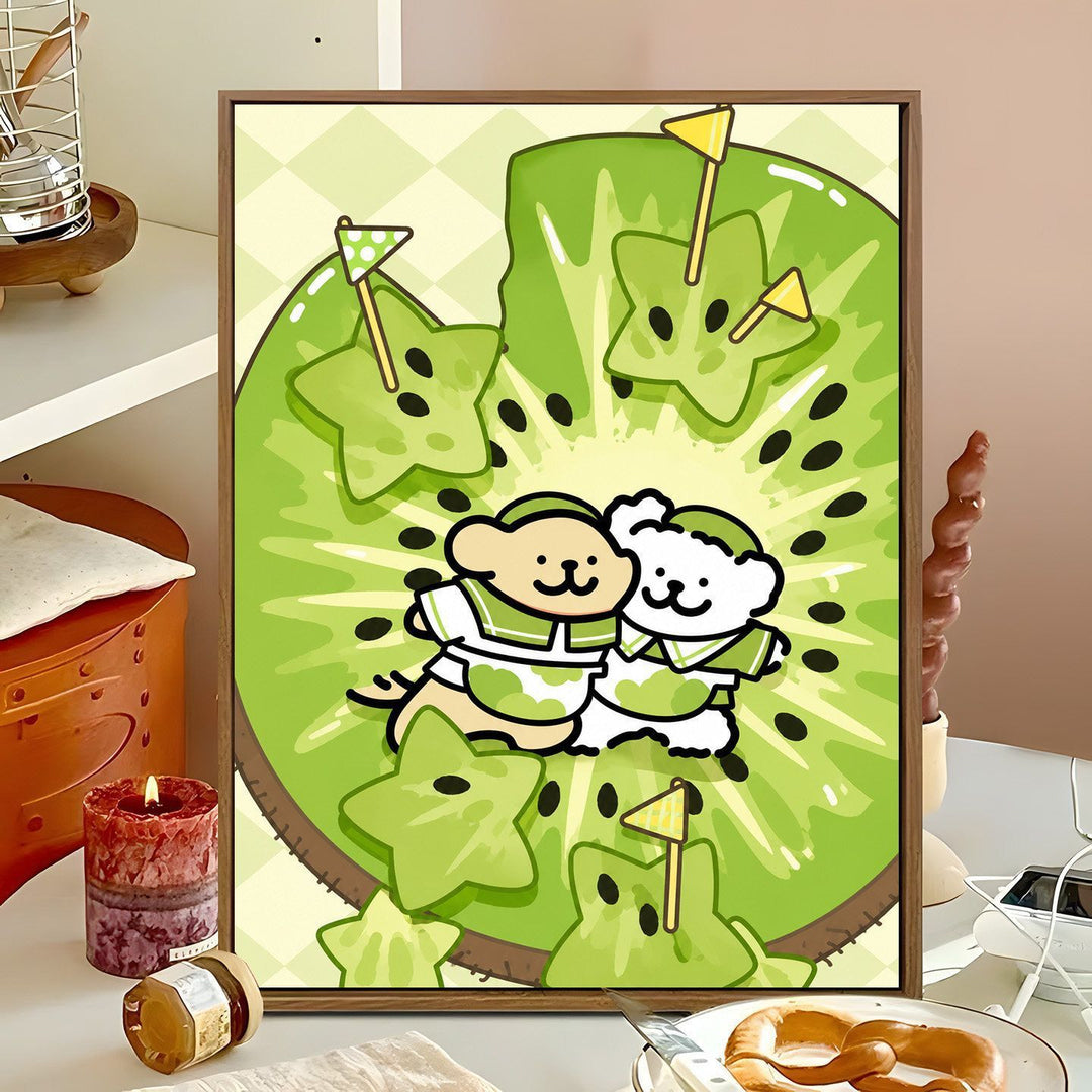 Cute Animal-Themed Swing Wall Art Bowlift