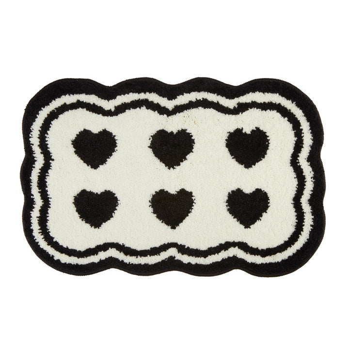 Heart Pattern Bath Mat Bowlift