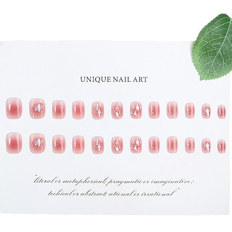 Nail set with sparkling 3D applications and romantic elements Bowlift
