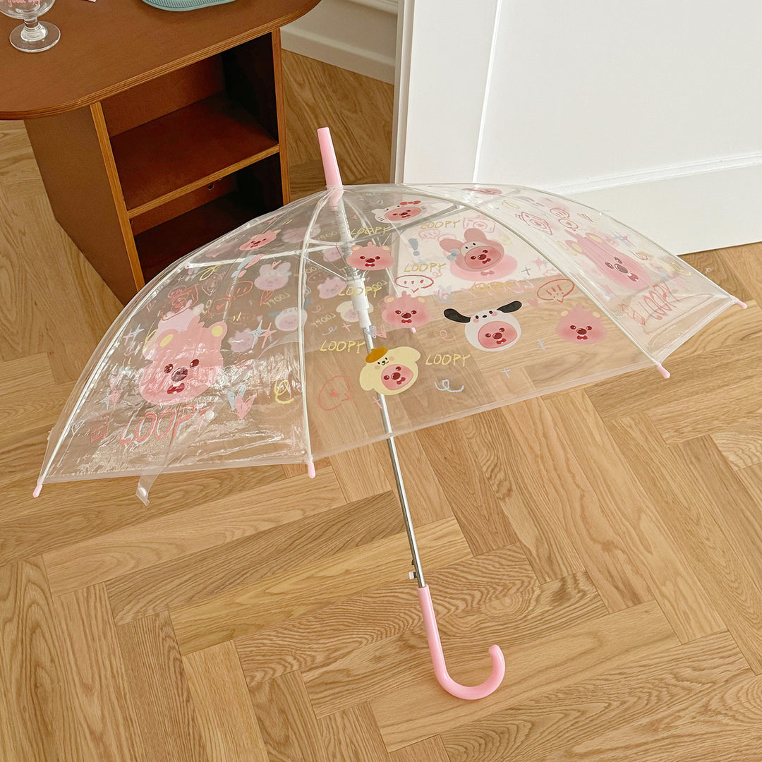 Ladies Foldable Umbrella with Cute Animal Motifs Bowlift