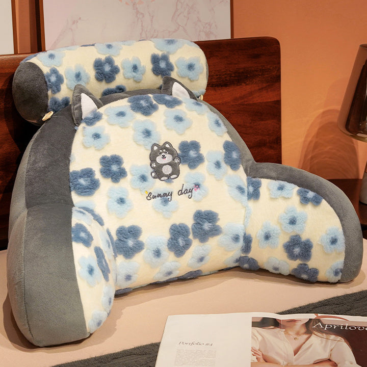 Ergonomic Plush Back Support Cushion Bowlift