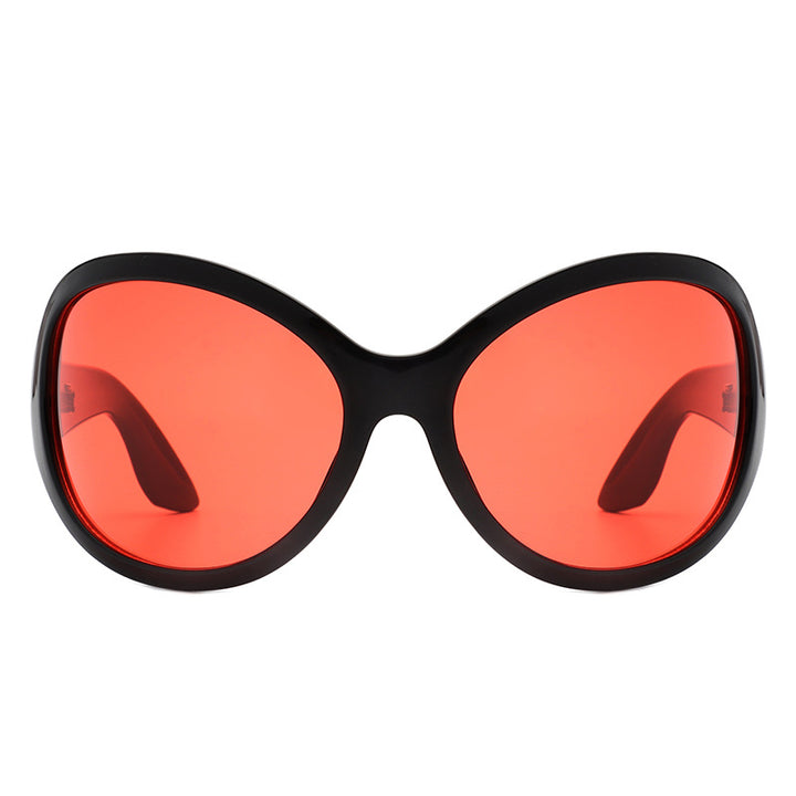 Ladies sunglasses in a stylish butterfly design with UV protection and wide frame Bowlift