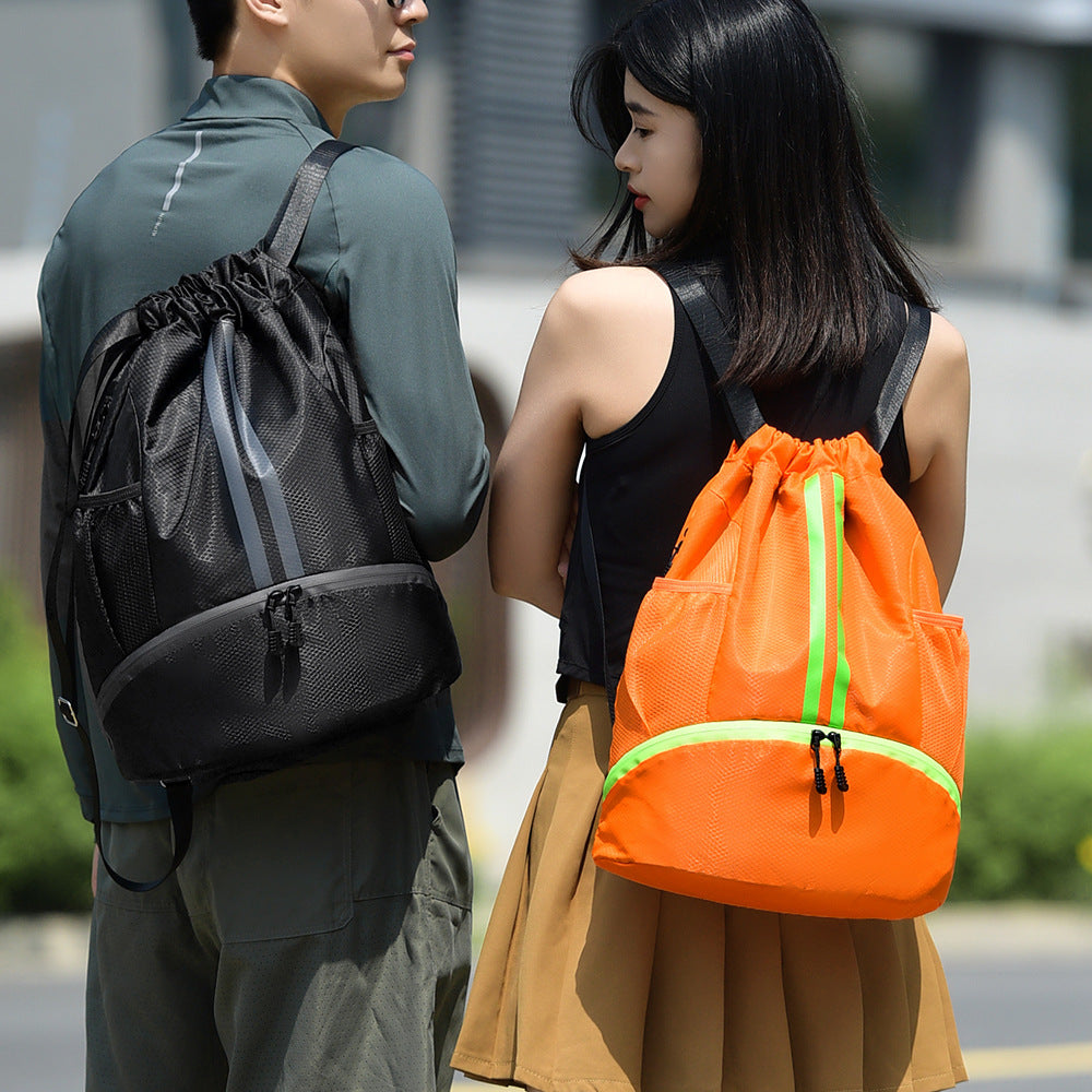 Lightweight Drawstring Sports Backpack Bowlift